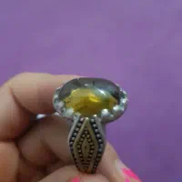 انگشتر الکساندریت با رکاب نقره