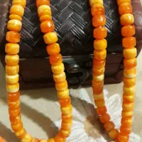 تسبیح کهربا قدیمی کهنه