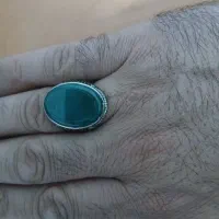 انگشتر نقرعقیق سبز