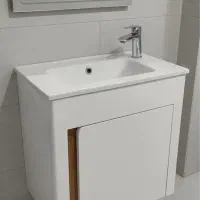 سنگ و کابین روشویی سفید مشکی سبز طوسی