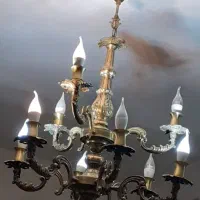 خریدار وفروشنده لوستر برنجی ساعت بوفه غیره...