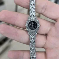 ساعت نقره طرح ضمانتی زنانه منبت کاری اقتصادی دختر