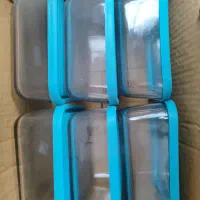 ظرف شیشه ای در دار