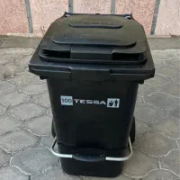 سطل اشغال و زوباله ۱۰۰ لیتری رستورانی فروش فوری نو