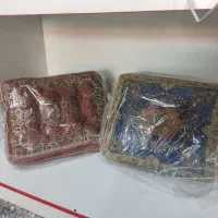 بالش 3 گوش جفتی مدل پارچه افشار یزدی