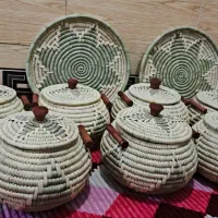 خمره برنج وحبوبات حصیری