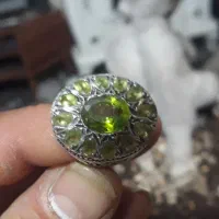 انگشتر نقر ه جواهری