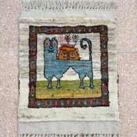گبه دستبافت شسته شده پرداخت شده رنگرزی گیاهی
