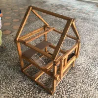 دو عدد قفس چوبی و فلزی پرنده