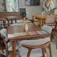میز غذاخوری مدرن مدل بوگاتی چوب نراد روس