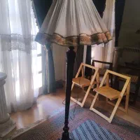 آباژور ایستاده ۲شاخه کنار سالنی چوب گردوی پاکستانی