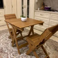 میز نهار خوری چوبی ضد آب  تاشو