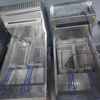 سرخ کن صنعتی مبله مسواکی و یخچال زیر گریل