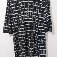 تونیک مشکی و شومیز سفید شیک