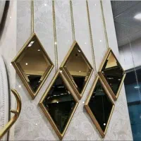 آینه دکور دیوار کوب ۵ تیکه ای