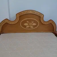 تخت خواب دونفره جنس چوب معرق کاری