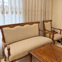 ست مبلمان ۷ نفره وسرویس غذاخوری تماما چوب راش