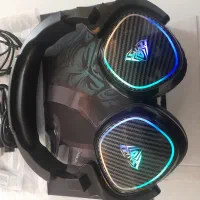 هدست گیمینگ حرفه‌ای AULA F608 RGB در حد آک