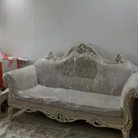 مبل ۷نفره و میز ناهار خوری ۶نفره کامل در حد نو