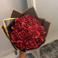 دسته گل روبانی