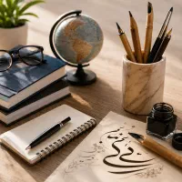 معلم زبان انگلیسی و خطاطی آماده همکاری با دبستانها