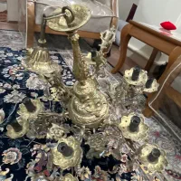 لوستر  برنجی ۶ شاخه ۱۲ شعله