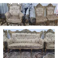 مبل سلطنتی ۹ نفره به همراه ۳تا جلو مبلی ست خودش