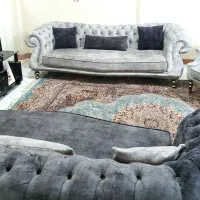 مبل هشت نفره با جلومبلی نو