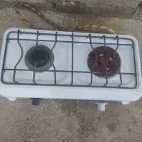 گاز دو شعله زمینی تمیز وکاملا سالم وخیلی خوب