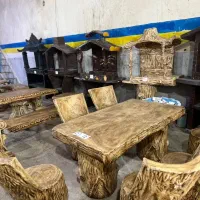 نیمکت باربیکیو منقل میز صندلی بتنی کد ۴۱۳