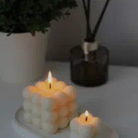شمع فاتتزی / گیفت / باکس گل شمع / لیوانی