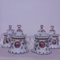 قندان گلبرجسته جفت ۱۵۰۰ و گلابدان