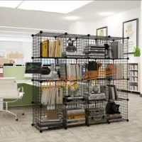 قفسه مشبک ۱۶ خونه ۳۲ در ۴۸ کتابخانه سیمی شلف