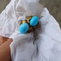 دوعدد فیروزه نیشابور عجمی قواره دار