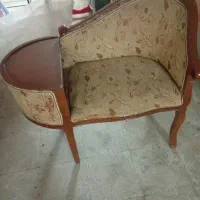 میز تلفن چوب گردویی