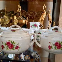 گل سرخی|ظروف سرو و پذیرایی|فشم, |دیوار