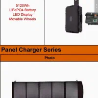 پاور استیشن ۵۰۰۰ وات همراه پنل خورشیدی ۴۰۰ وات