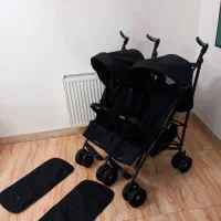 *کالسکه دوقلو،دونفرعصایی بسیارکمجابرنددیبادرحدنو*