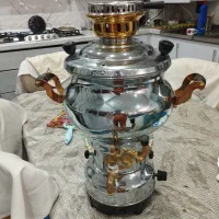 سماور گازی همراه با سینی