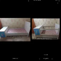 تخت نوزاد دو‌منظوره برند یاسمین+ تشک رایگان