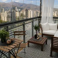 طراحی و اجرای تراس مدرن و بالکن کاربردی