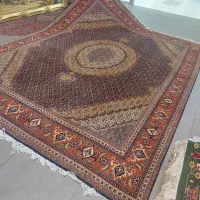 فرش دستباف(بساک)۱۲ متری ماهی ۵۰  رج مرینوس ابریشم