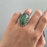 انگشتر نقره فیروزه اصل نیشابور