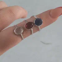 سه عدد انگشتر نقره و یک پلاک نقره
