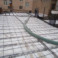 اجرای ارماتوربندی وسقف و تولید تیرچه و فوم
