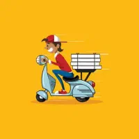 استخدام پیک موتوری برای ساندویچی