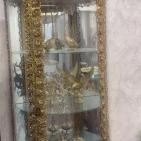 بوفه برنجی و لوازم داخلی ومیزکنسول