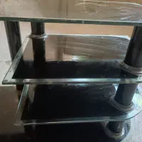 میز تلویزیون شیشه ای