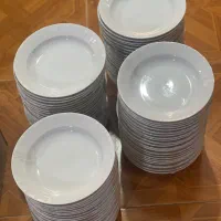 بشقاب گود چینی نسترن سفید ۶عددی ۴۵۰تومن نو