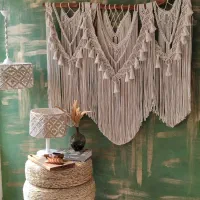 همه مدل دیوارکوب مکرومه بافی